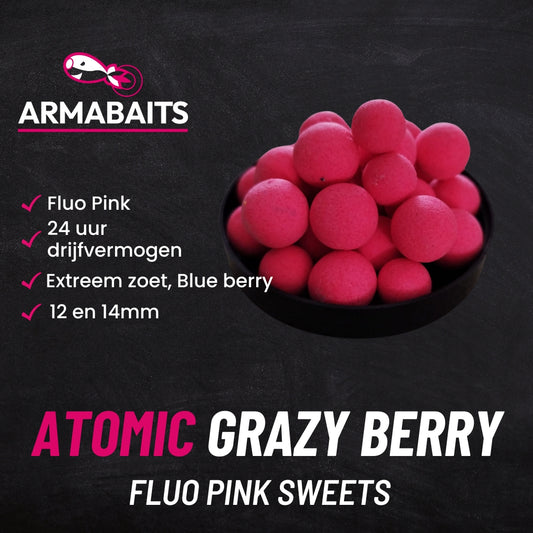 Atomic Grazy Berry - Fluo Pink - 12 / 14 mm