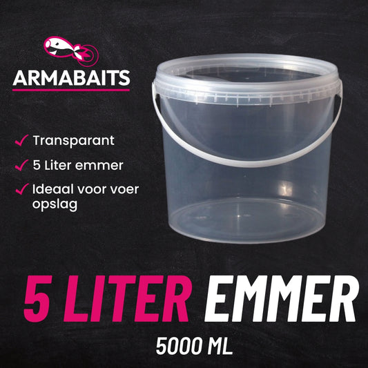 5 Liter transparante emmer